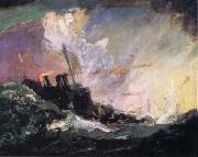 Henry Reuterdahl American Destroyer Patrol along the Atlantic frome Art and the Great War oil